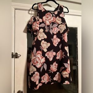Papermoon Floral Cold Shoulder Dress